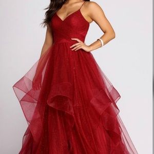 marianne tulle glitter ball gown